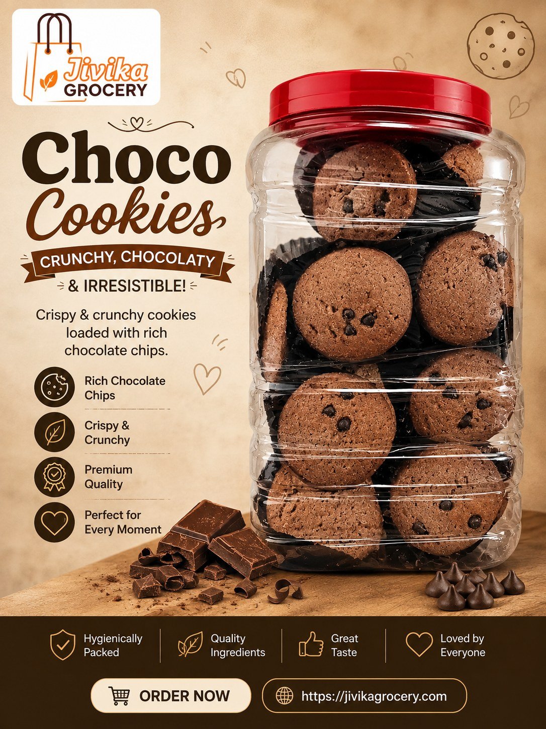 Cookies choco-chips Jar